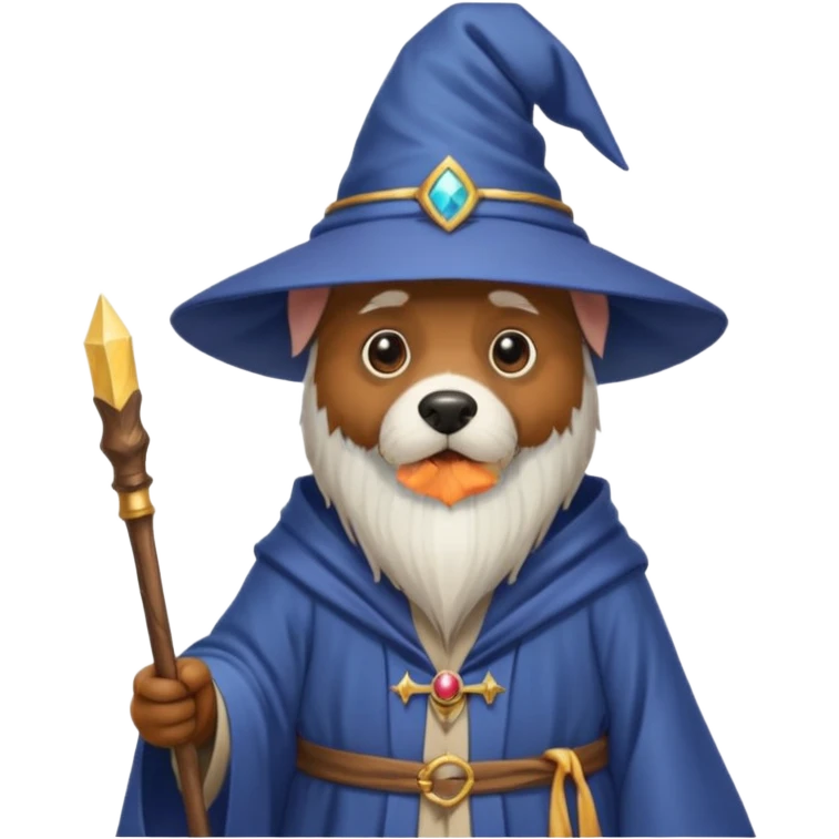 Dog wizard emoji