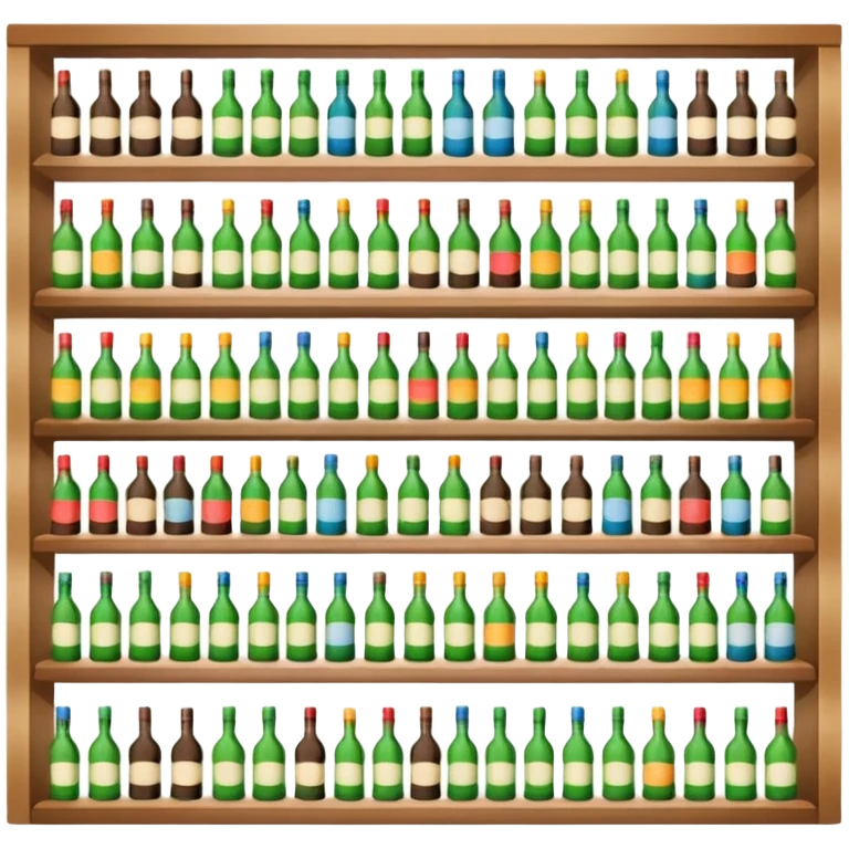 Supermarket liquor section emoji