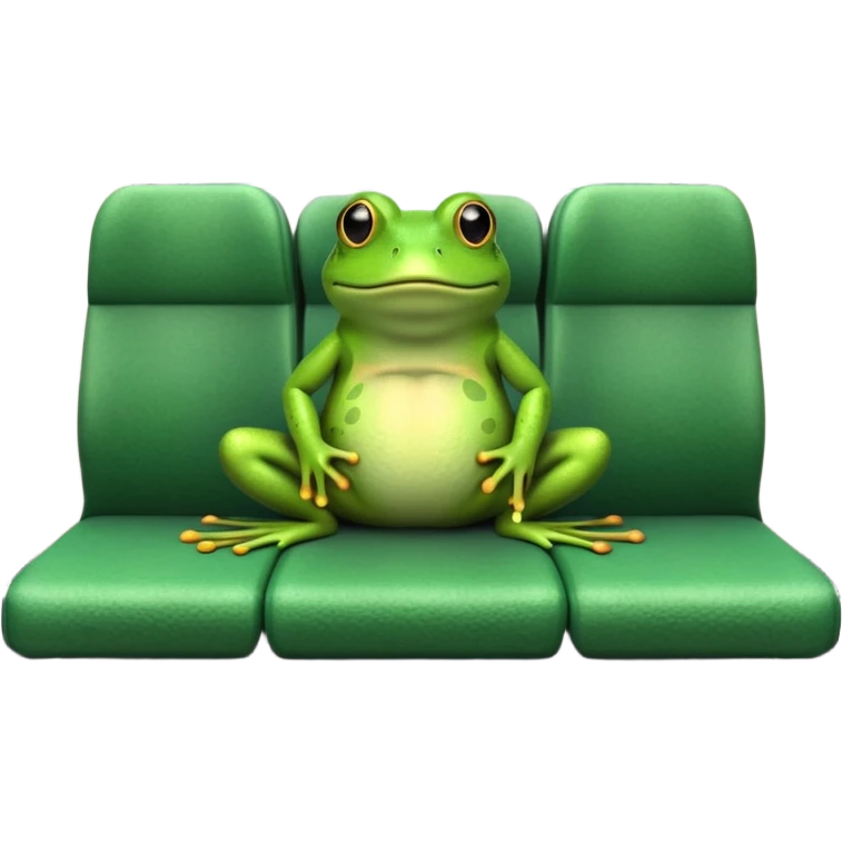 Frog on a train  emoji