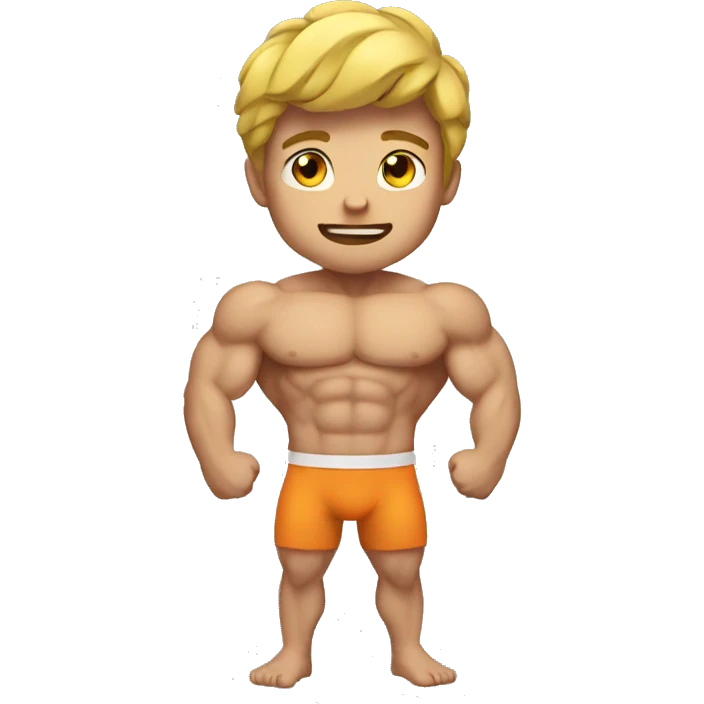 A muscle boy emoji