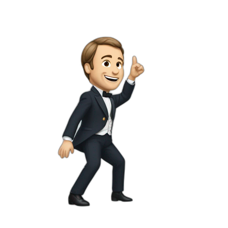 Macron qui danse la macarena emoji