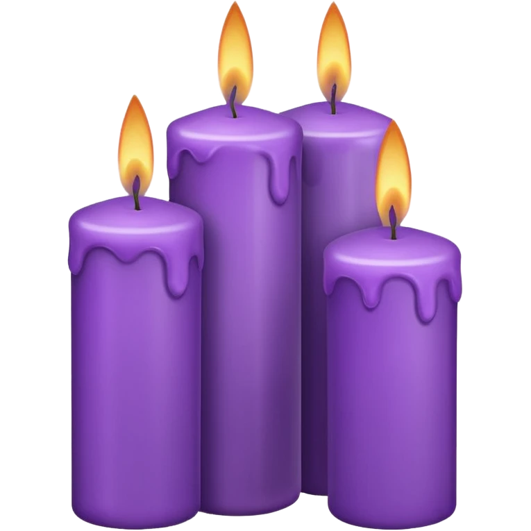 purple candles emoji