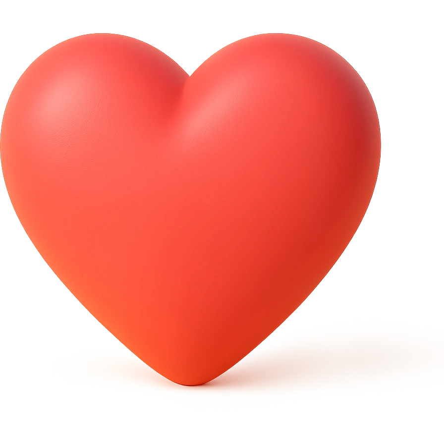 red heart emoji