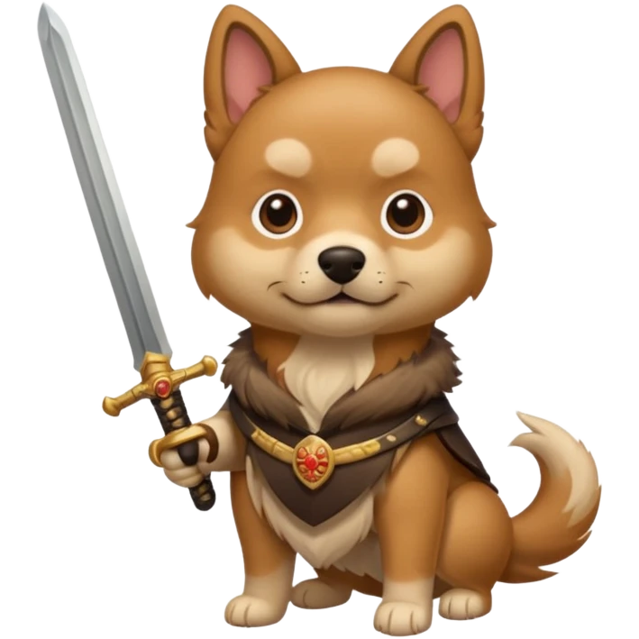 dog chinese with sword emoji