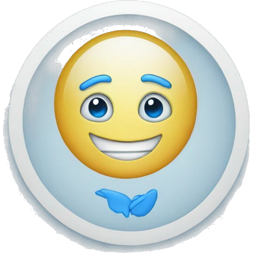 make me a blue circle emoji with a check mark in the middle emoji