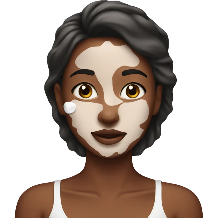 Girl doing a skincare  emoji