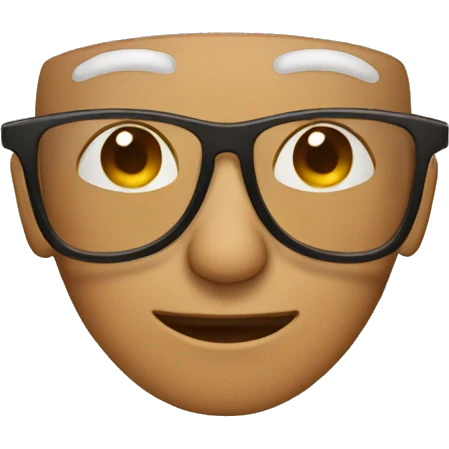 Tan glasses  emoji