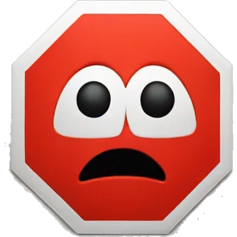 stop sign emoji