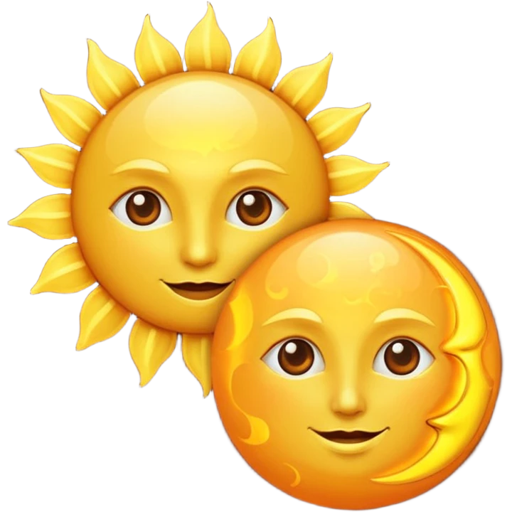 La luna y el sol  emoji