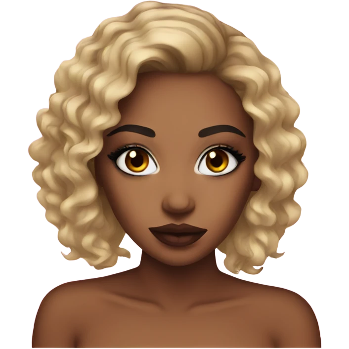 hot girl makeup  emoji