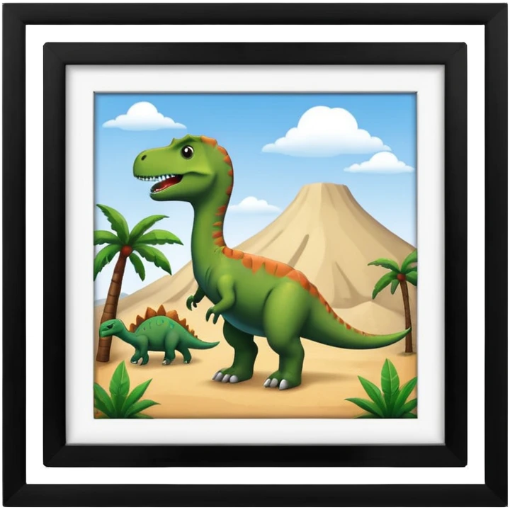 museum with dinosaur sign emoji