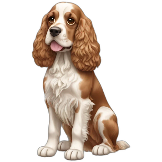 Dog-english-cocker-spaniel-full-body emoji