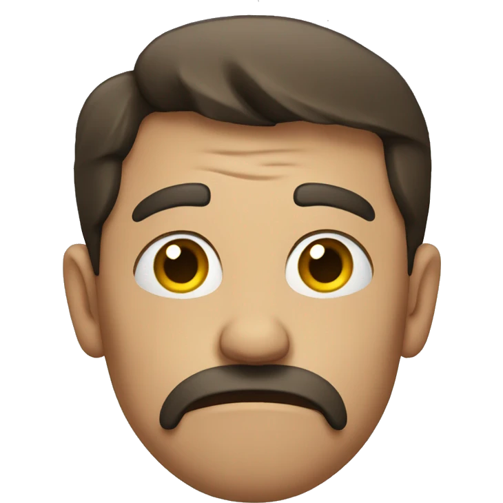 disgusted man emoji