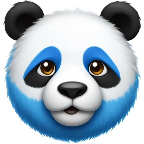 Blue panda emoji