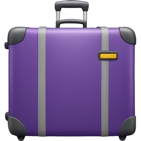 Purple luggage  emoji