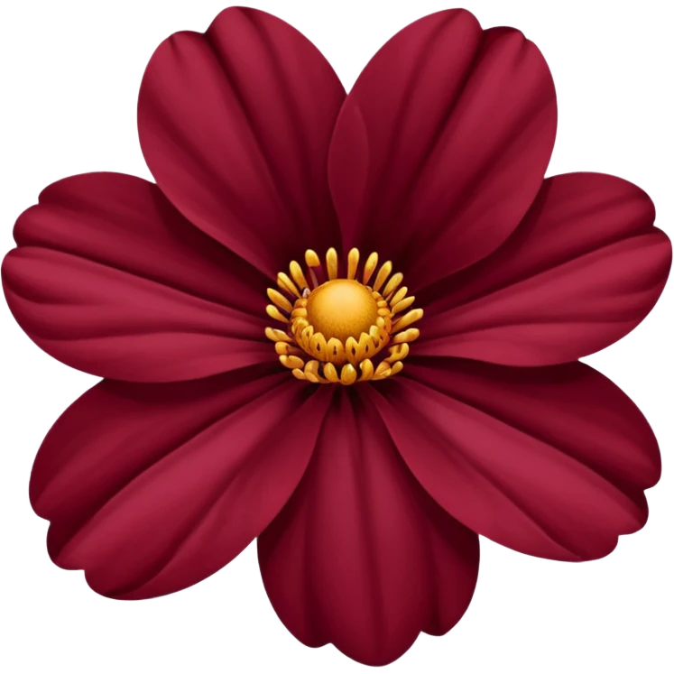 maroon flower emoji