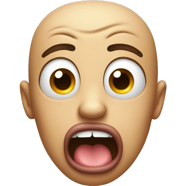 nervous tongue out emoji