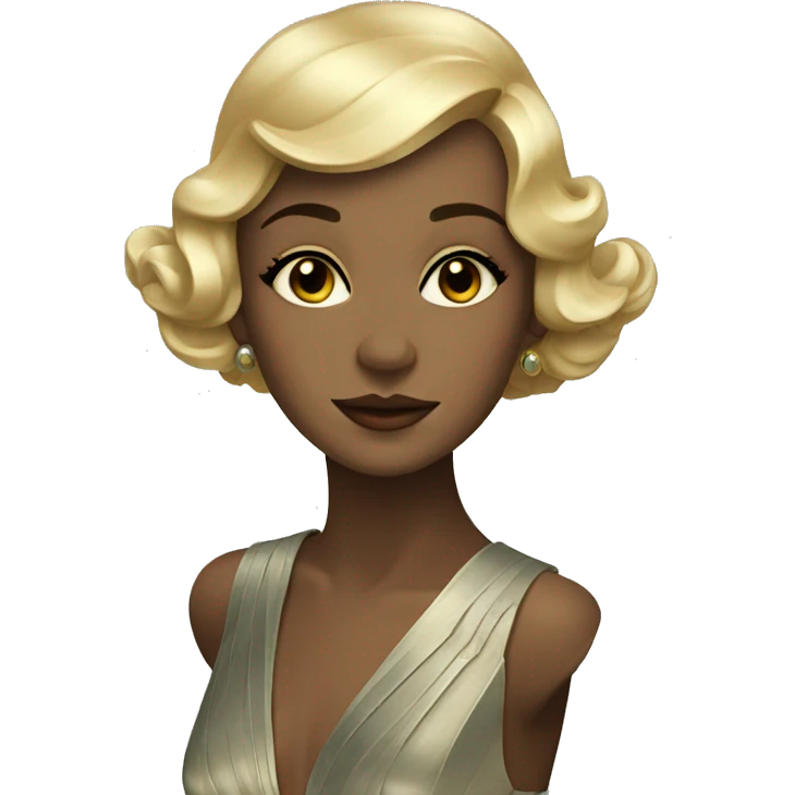 Art deco girl emoji