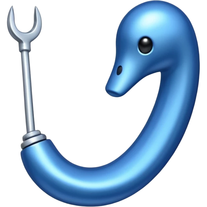 Ein blaues korrekt hake. In einer vierek emoji