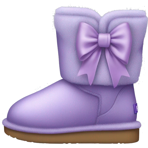 Lavender ugg boots bows  emoji