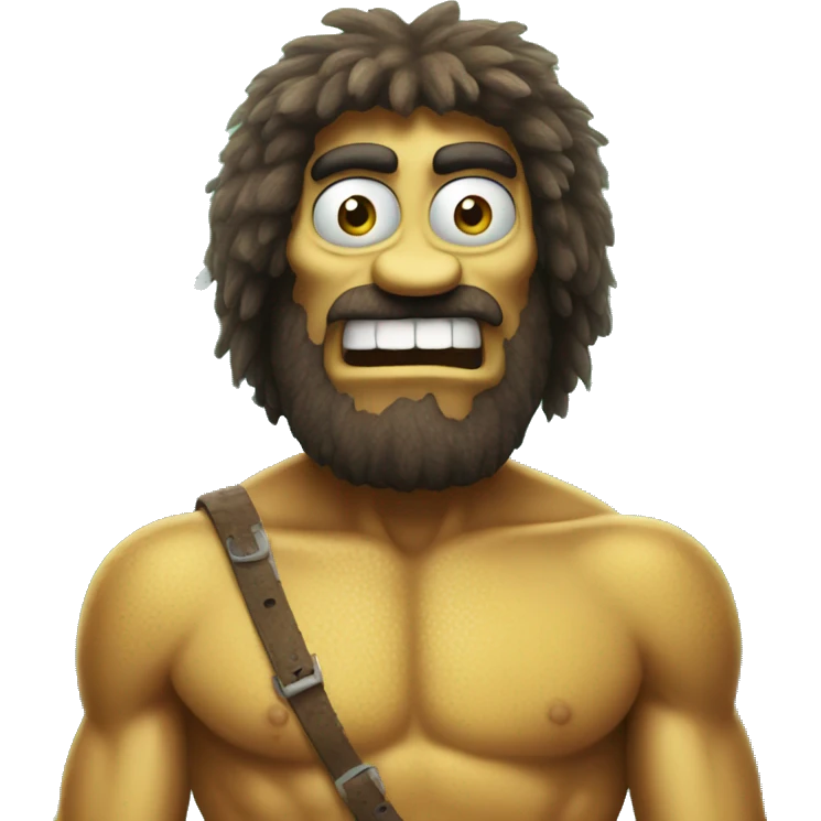 spongebob as caveman emoji