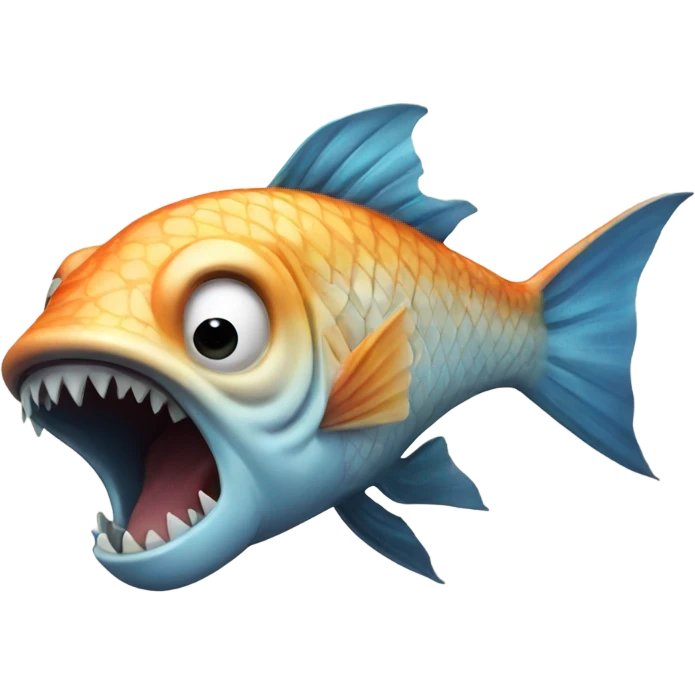 Screaming fish emoji