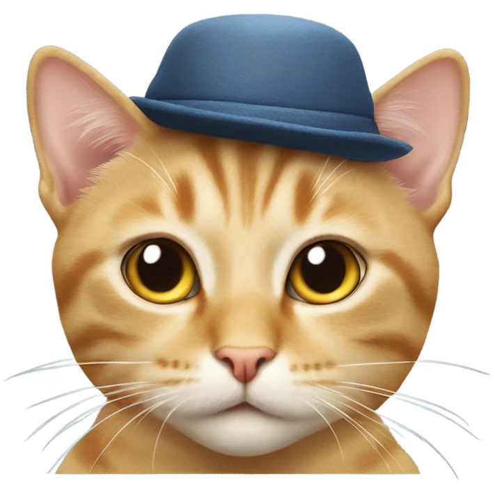Cat wearing a hat ￼  emoji