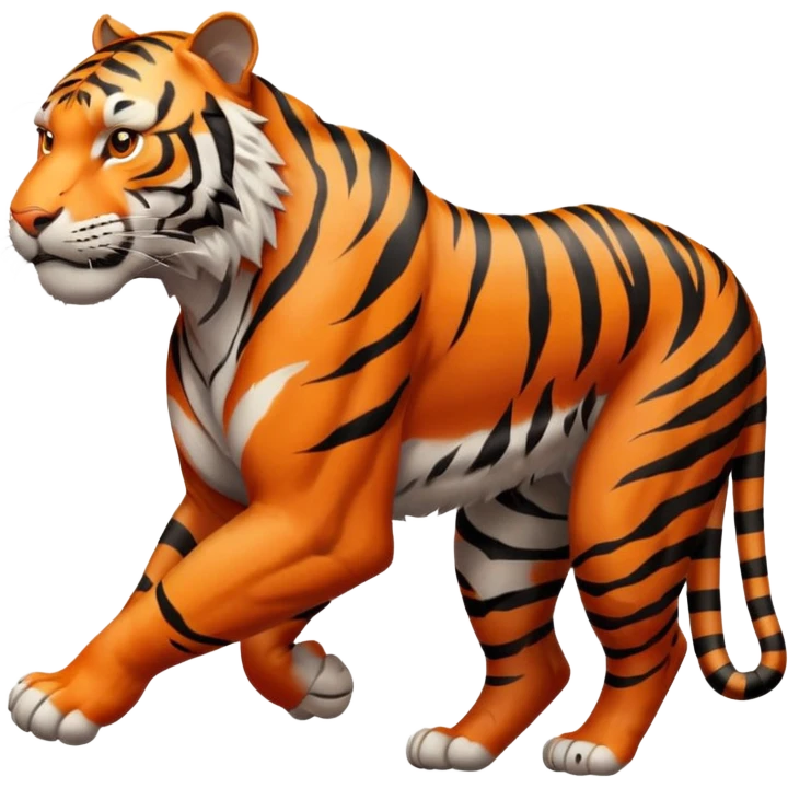 Tiger running in profile emoji
