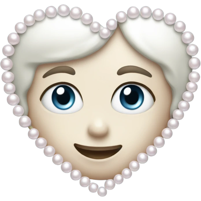 Pearl heart emoji