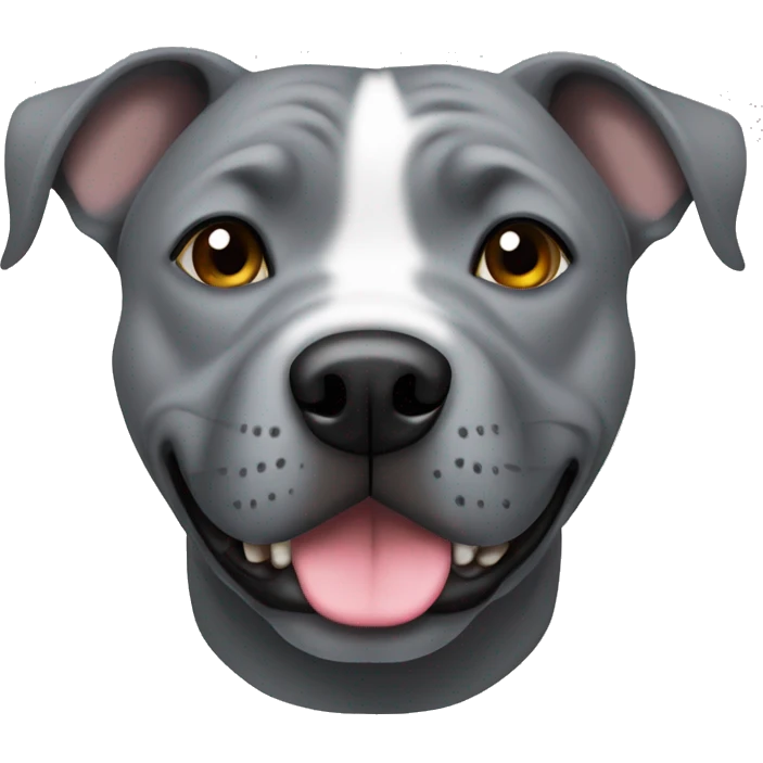 Full grey staffy emoji