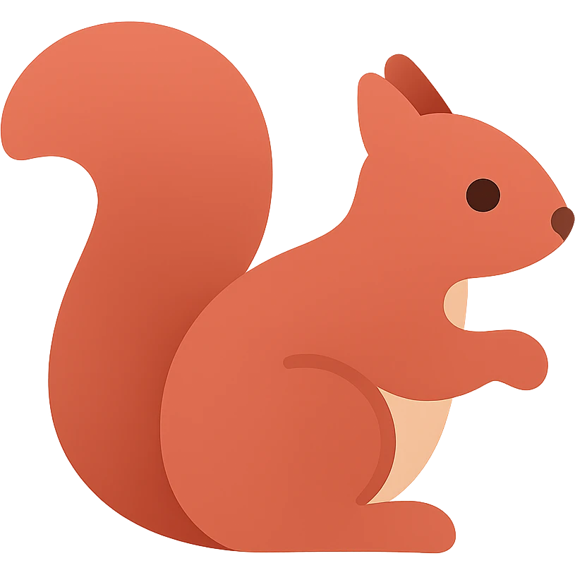 Red squirrel emoji