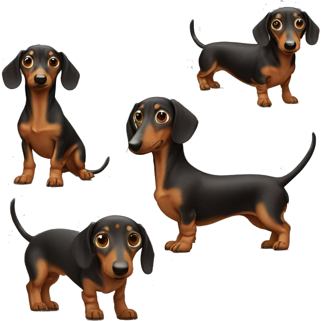 New Year's dachshus emoji