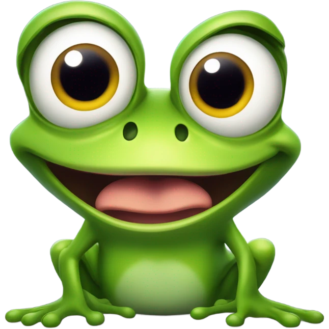 Screaming frog meme emoji