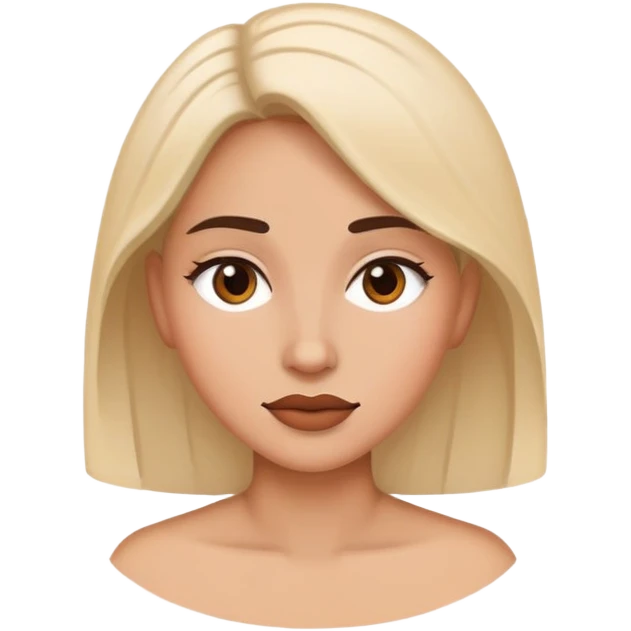 Unique randomized woman emoji