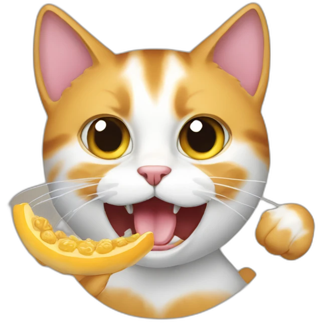 Cat-eating-cat emoji
