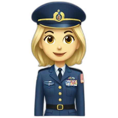 Princess Air military emoji