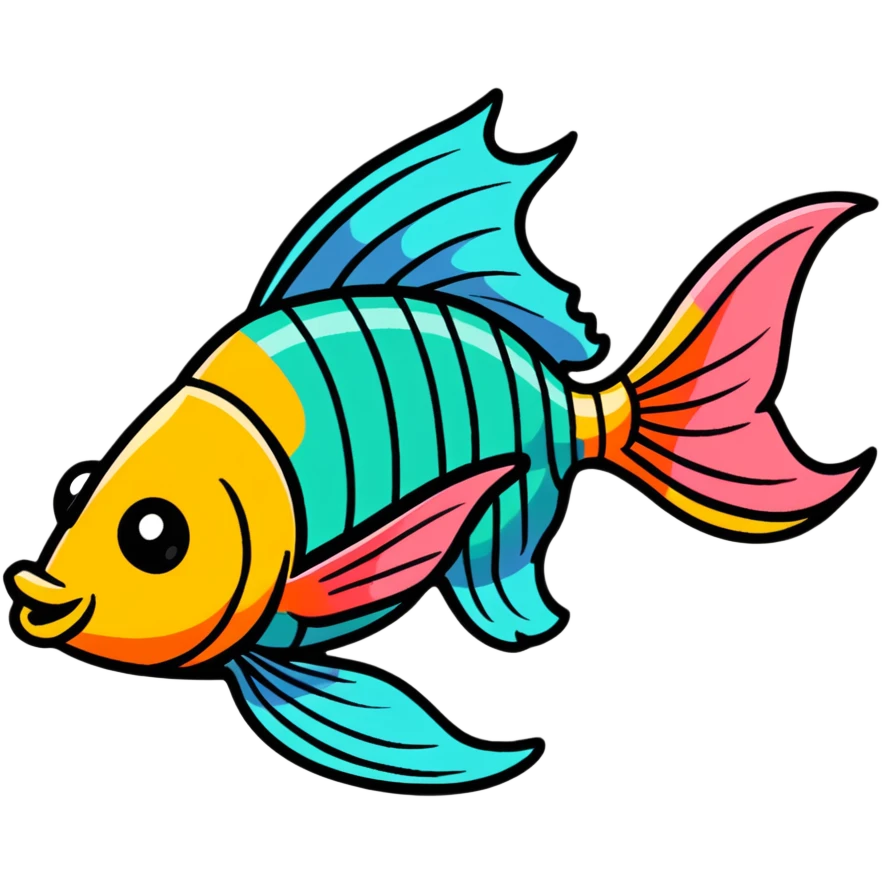 colorful fish emoji