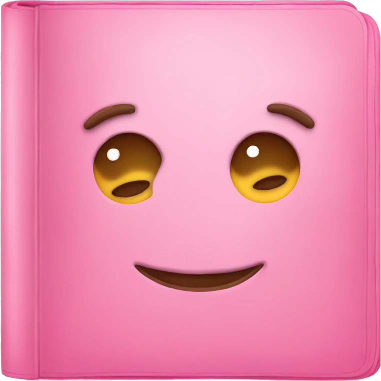 cute pink book emoji