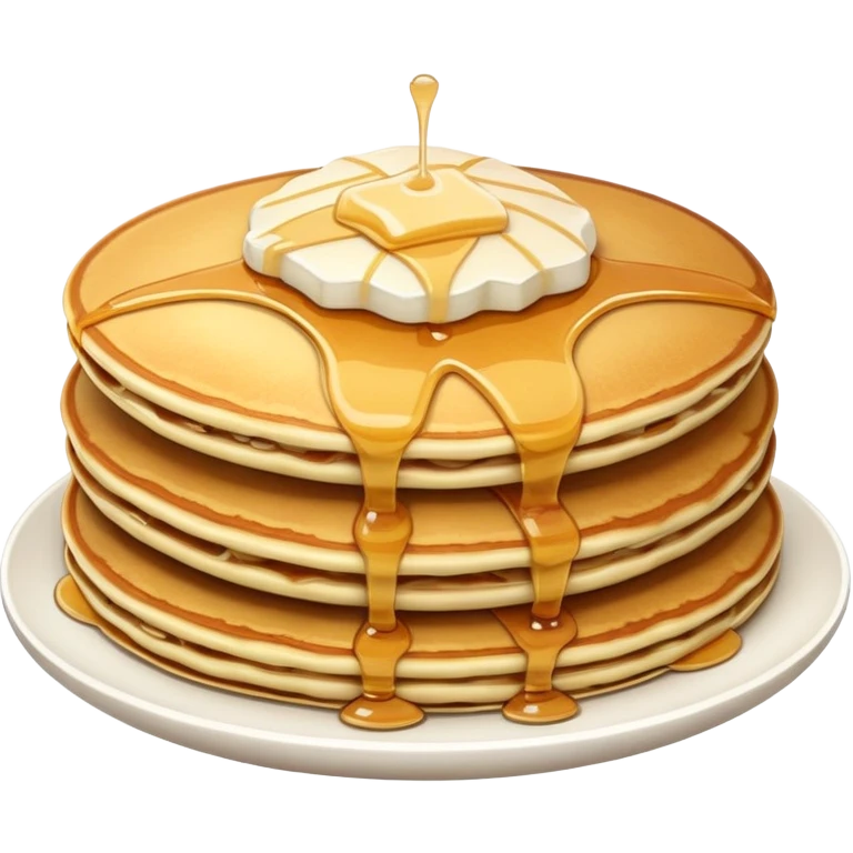 Pancake with sugar top emoji
