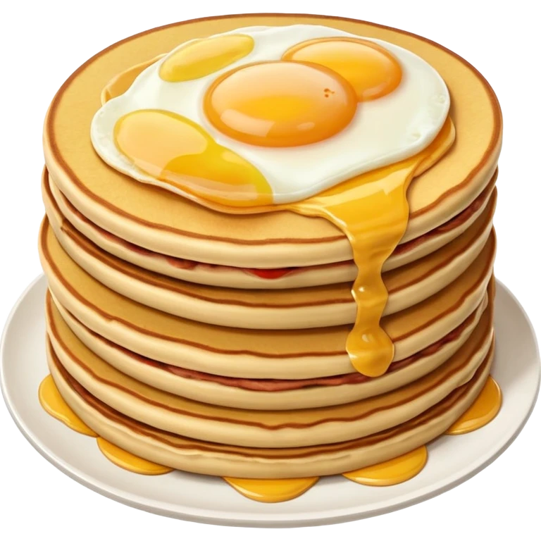 SPAM meat, eggs and pancakes  emoji