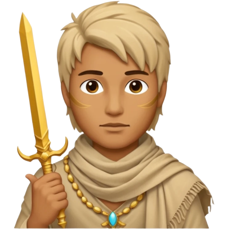 Desert Prince – sand scarf + gold dagger,Golden Princes. emoji