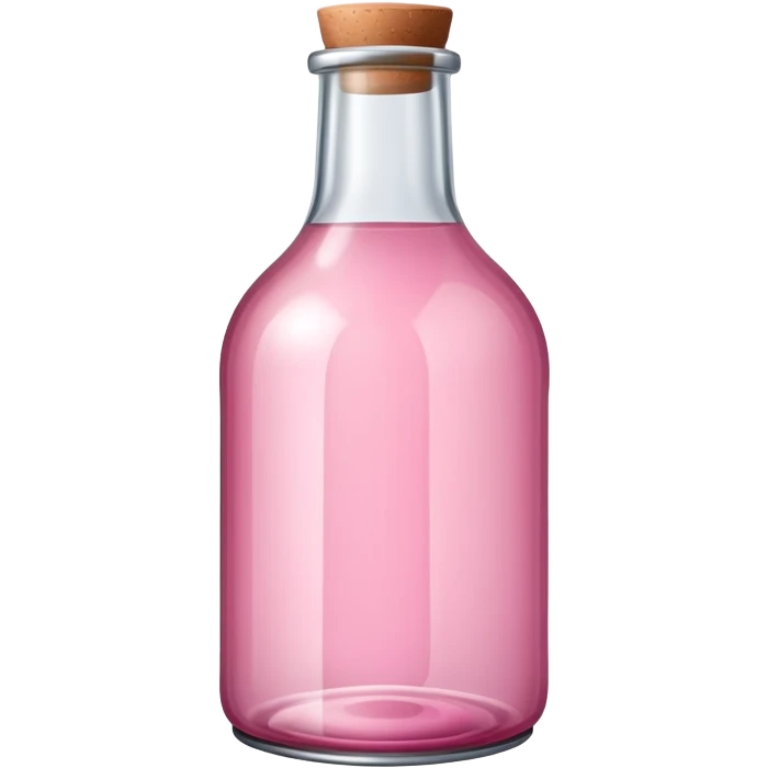 Pink bottle  emoji