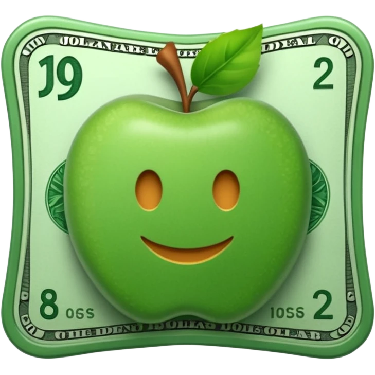 Un billet de monnaie appelé le jollar avec un J emoji