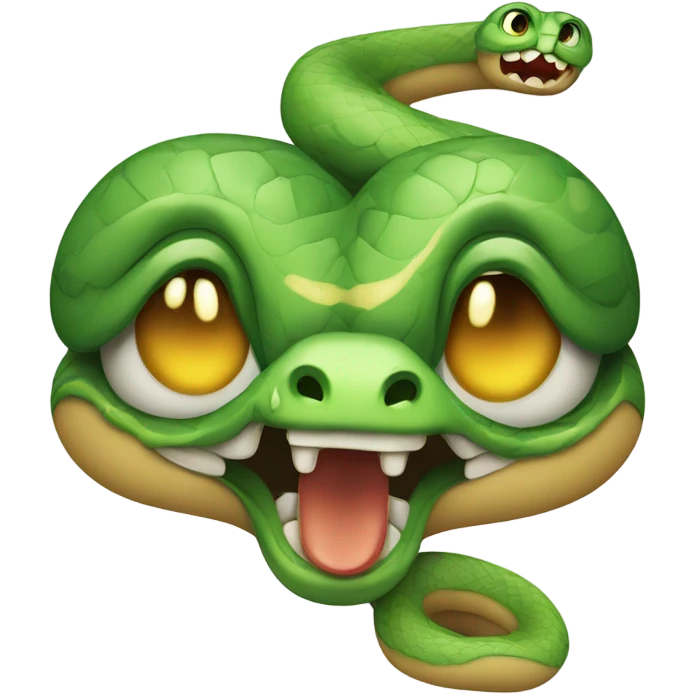 crying snake emoji