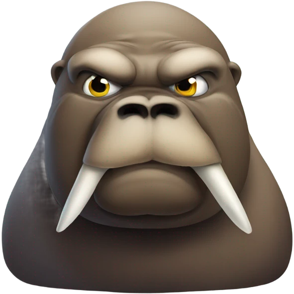 Angry walrus emoji