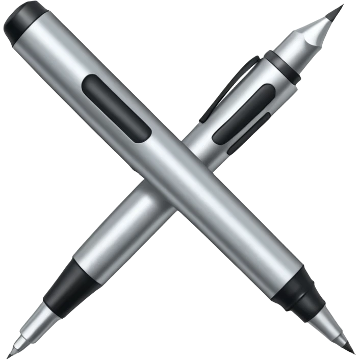 a silver bold marker like a sharpie with a large tip  emoji