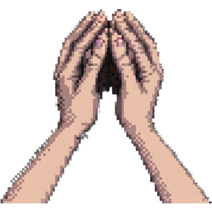 praying hands pressed together emoji