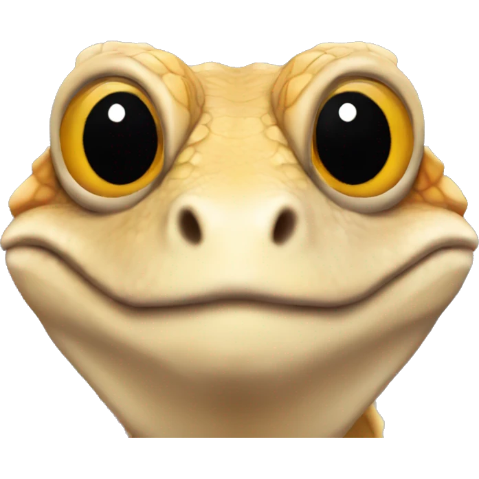 Bearded dragon face emoji