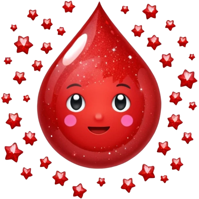 red glitter natal emoji