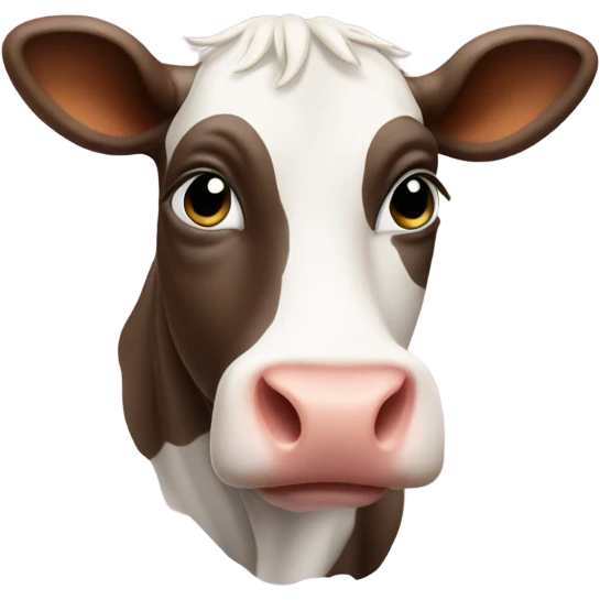 Cow with a tiny head emoji